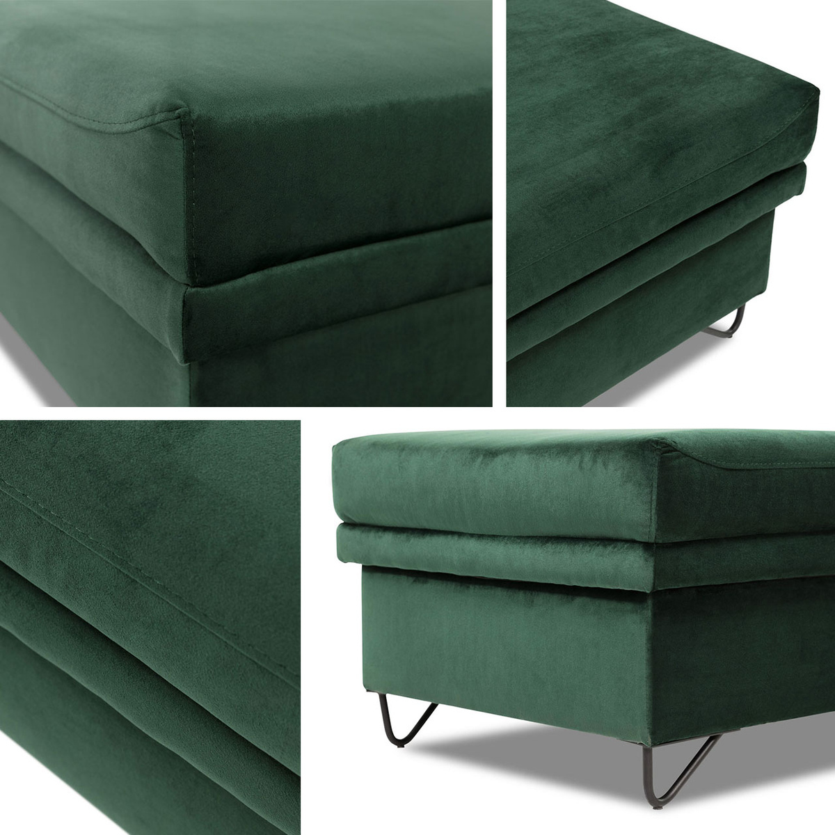 Gestoffeerde hocker Comfivo 264 (Magic Velvet 2225)