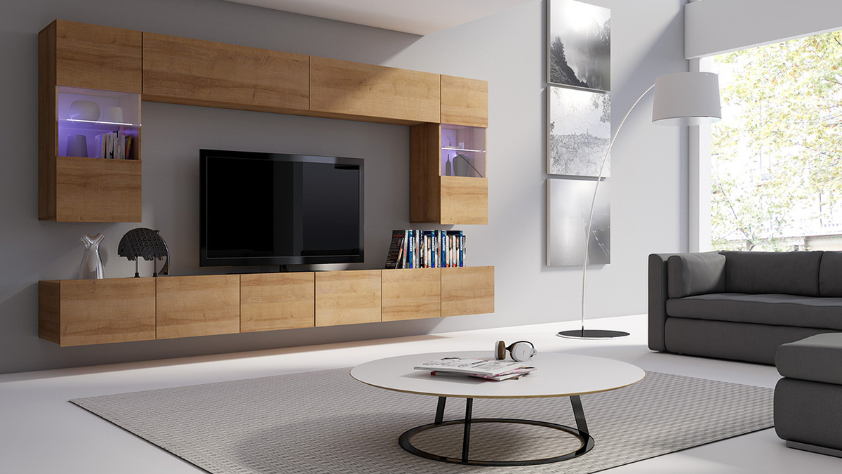 Wandkast Tivdalu 102 (Gouden eik)