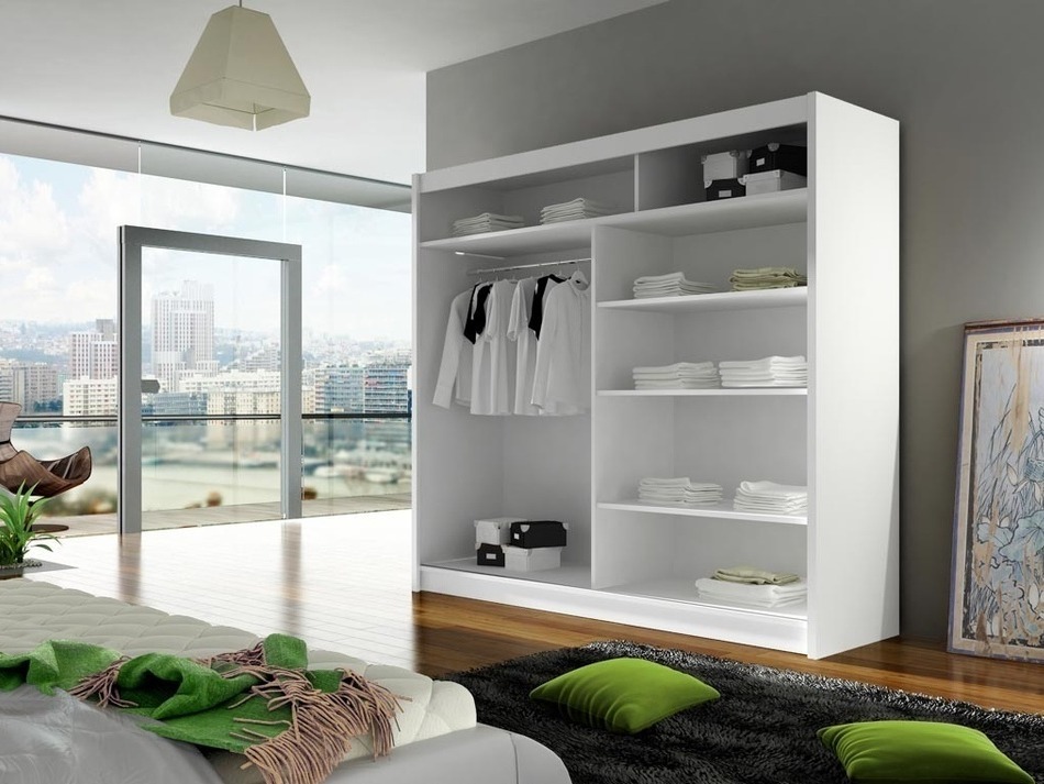 Kledingkast Closico 100 (Wit)