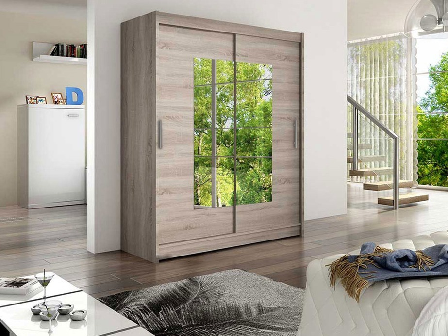 Kledingkast Closico Camera III (Truffel eiken)