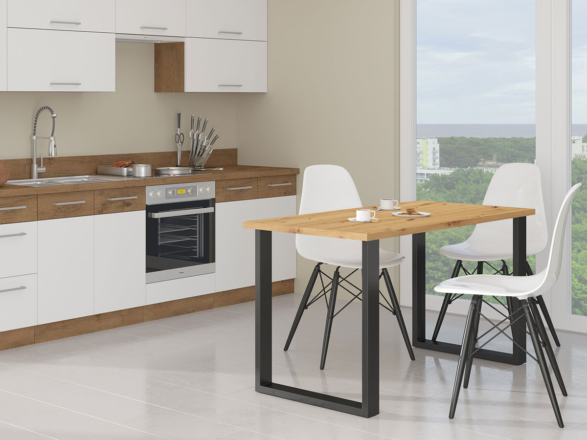 Tafel Tucson 138 (Artisan eiken + Zwart)