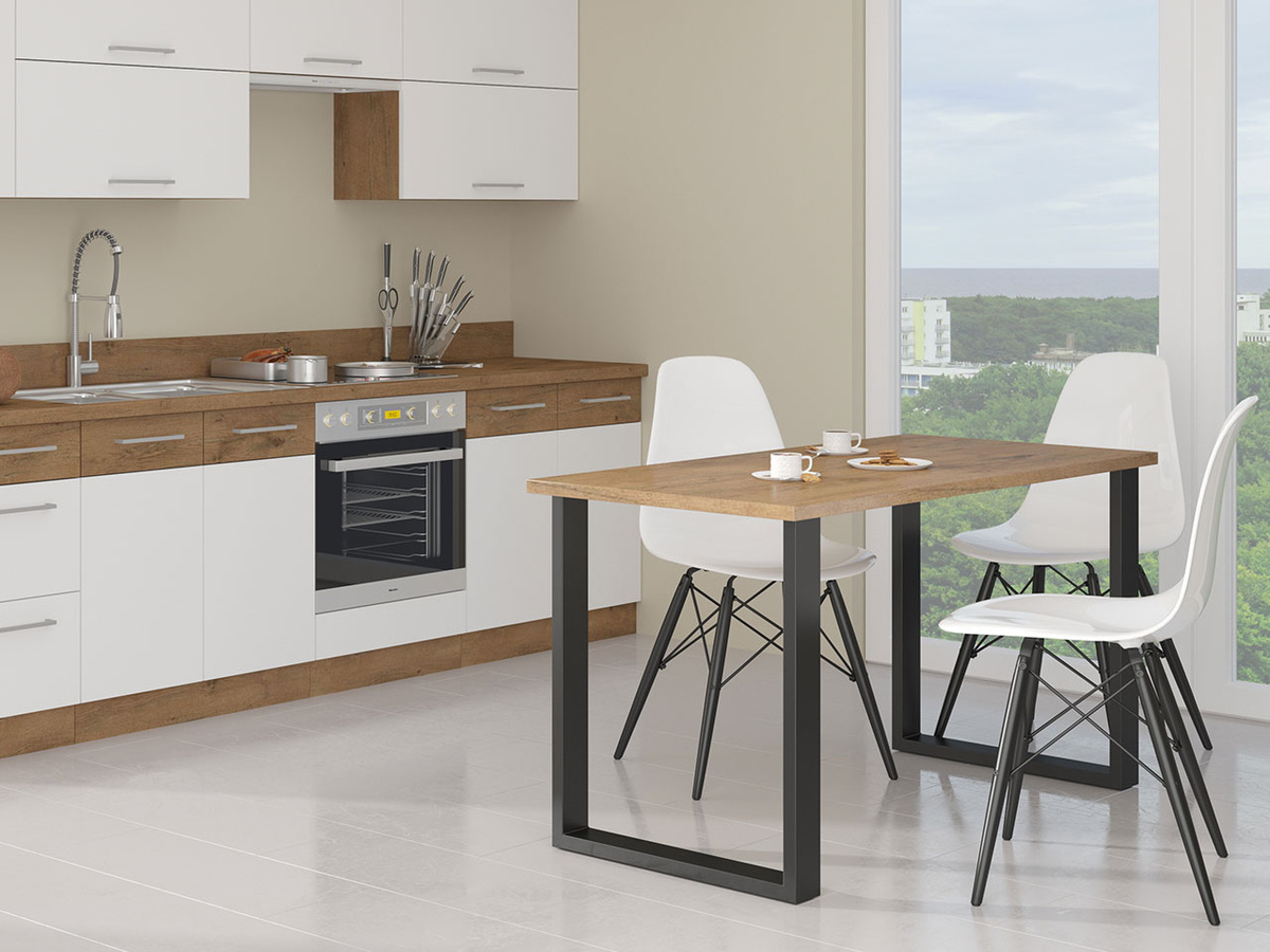 Tafel Tucson 138 (Lancelot-eik + Zwart)