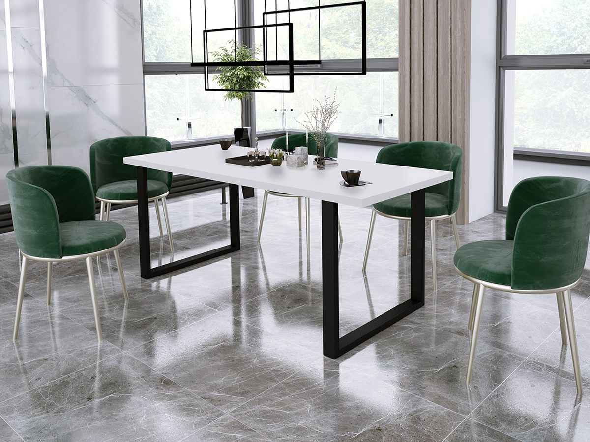 Tafel Tucson 138 (Wit + Zwart)