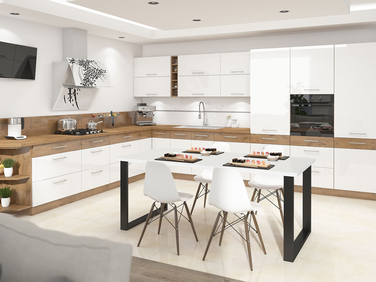 Tafel Tucson 139 (Wit + Zwart)