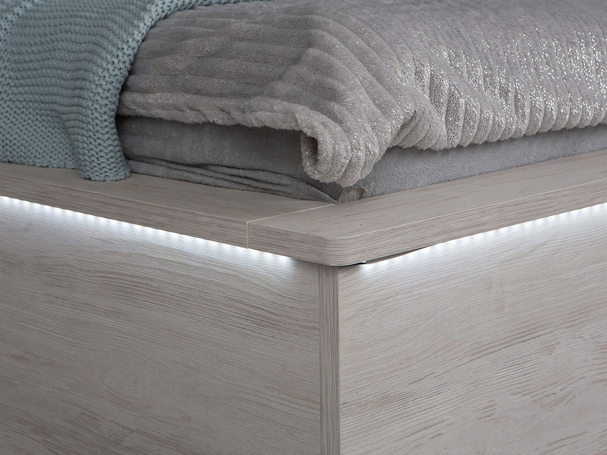 Bed Fivelbo 105 (Klooster eik + Soft Pik 011)