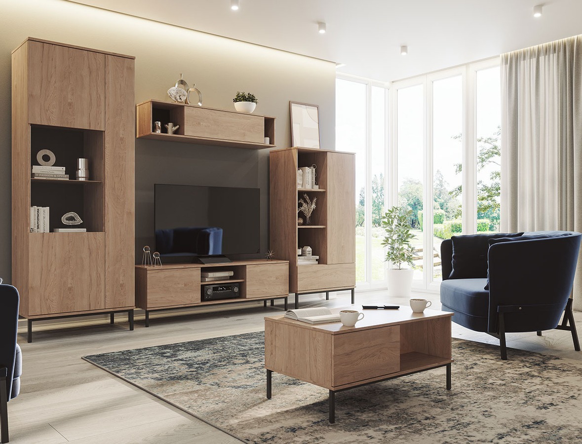 TV-meubel Lomsore 101 (Licht hout)