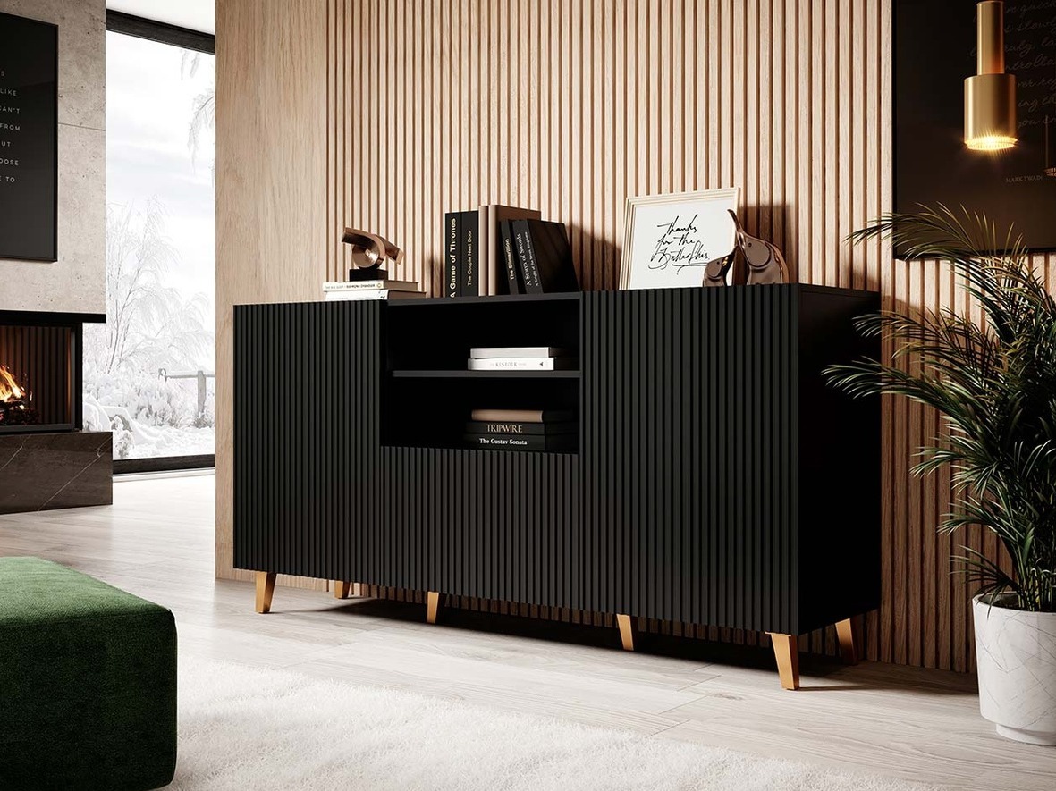 Ladekast Levmari 100 (Zwart)