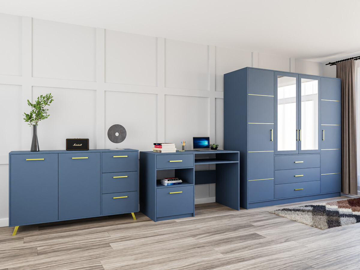 Meubelset Dortivu 121 (Blauw)