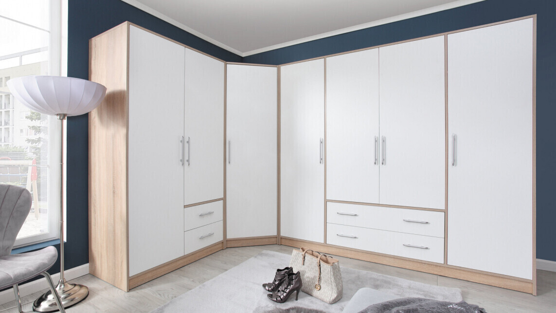 Kledingkast Cavmero 105 (Sonoma eik + Wit)