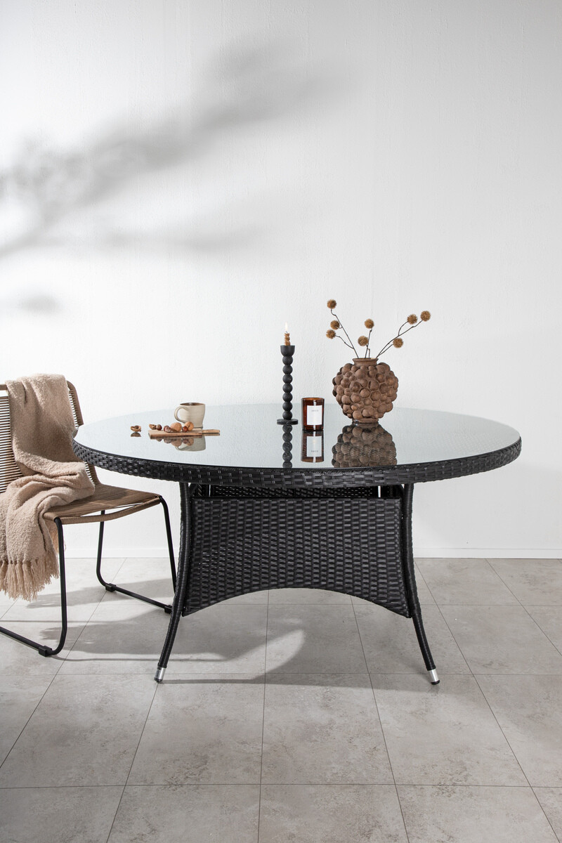 Outdoor tafel Dallas 667 (Zwart + Grijs)