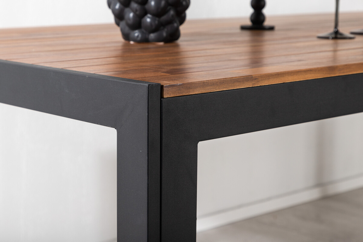 Outdoor tafel Dallas 673 (Acacia + Zwart)