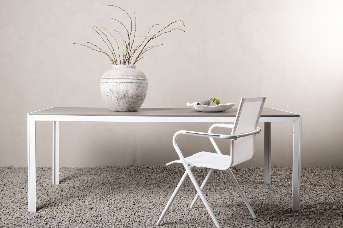 Outdoor tafel Dallas 906 (Grijs + Wit)