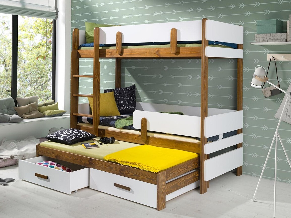 Stapelbed Henderson 146 (Wit + Eiken)