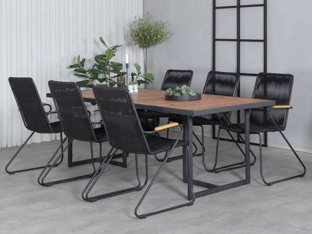 Tafel en stoelen set Dallas 2913
