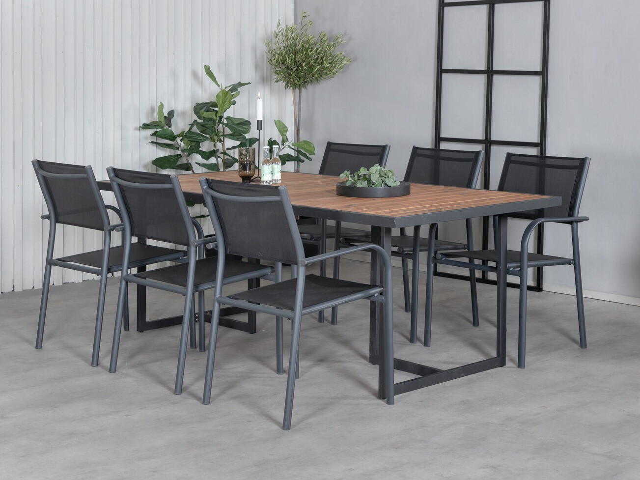 Tafel en stoelen set Dallas 2916