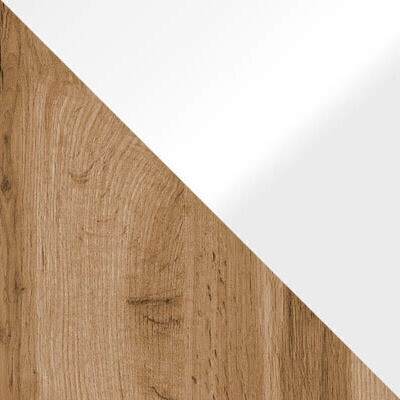 Woonkamerset Sarasota 132 (Wotan eik + Glanzend wit)