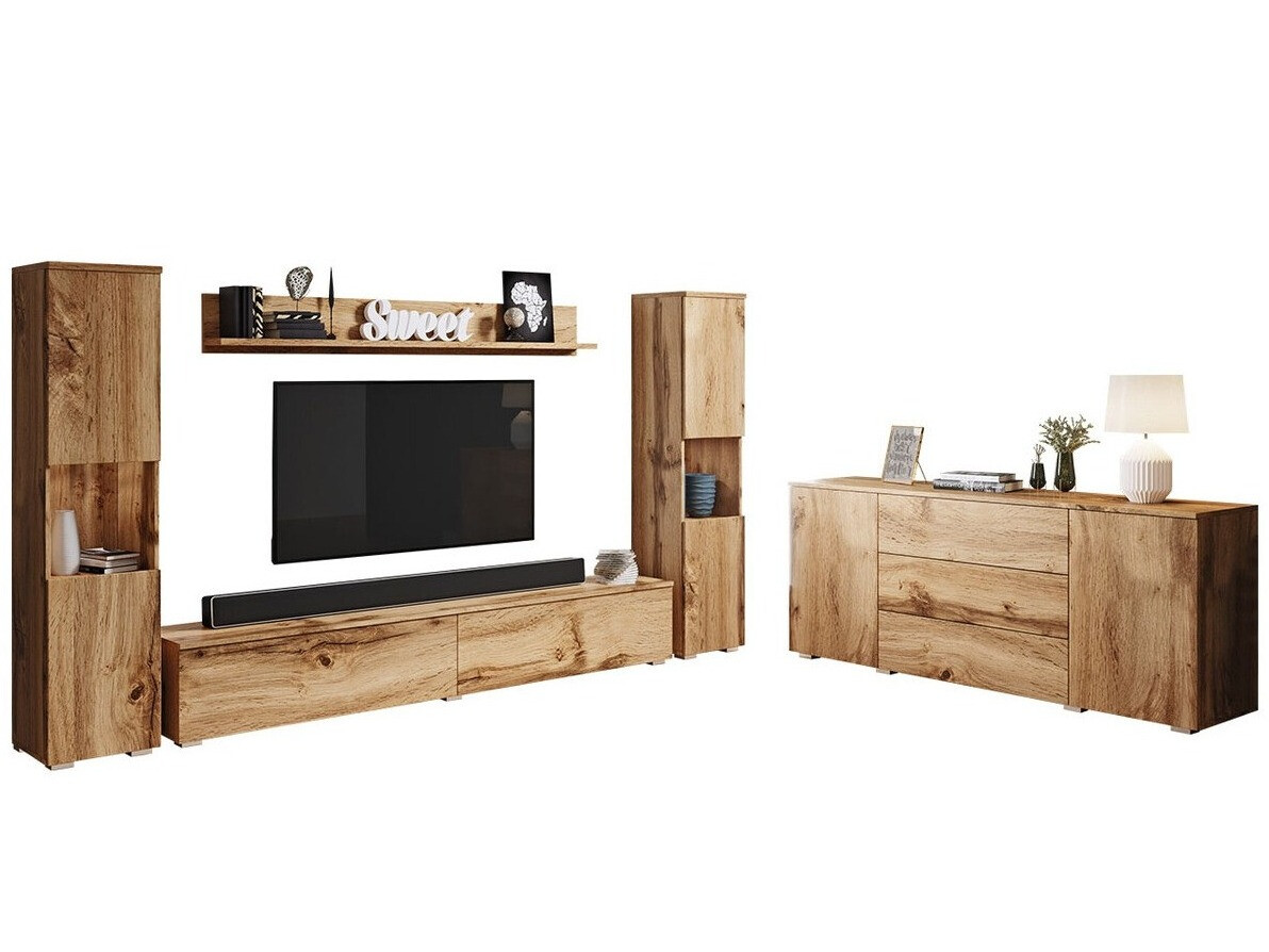 Woonkamerset Sarasota 133 (Wotan eik)