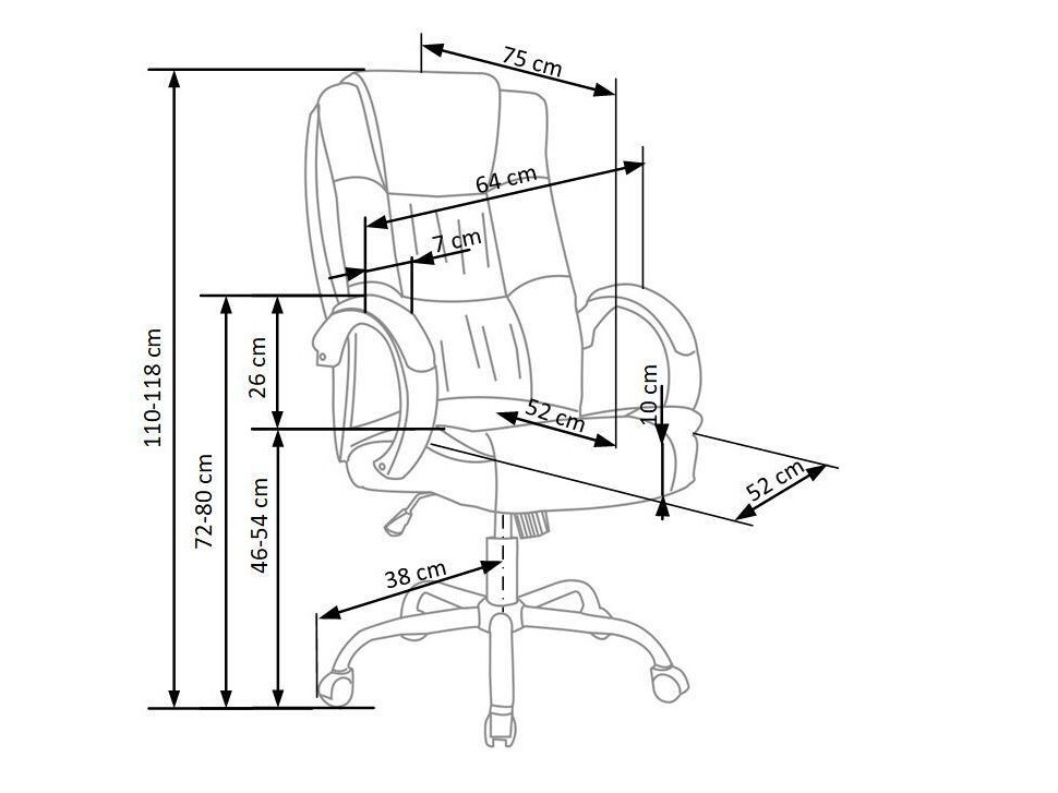 Bureaustoel Houston 243 (Beige)