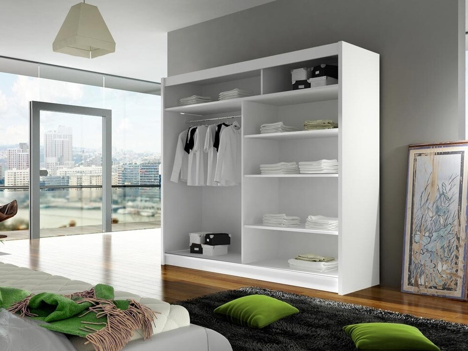 Kledingkast Closico 100 (Zwart)