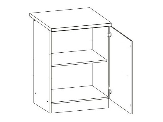 Modulaire kast met deuren Eli Light 103