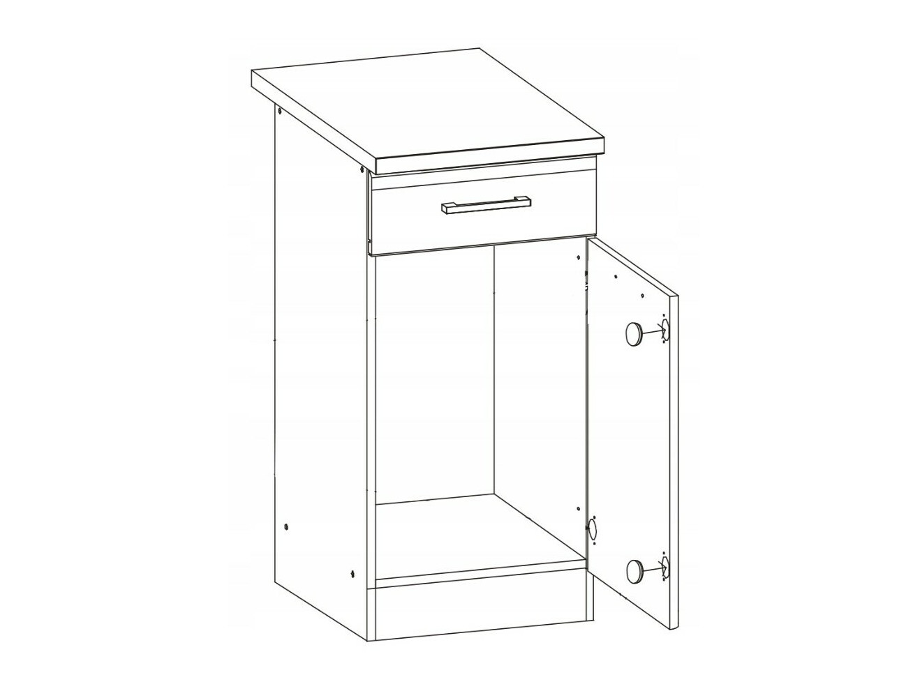 Modulaire kast met lade en deuren Eli Light 101