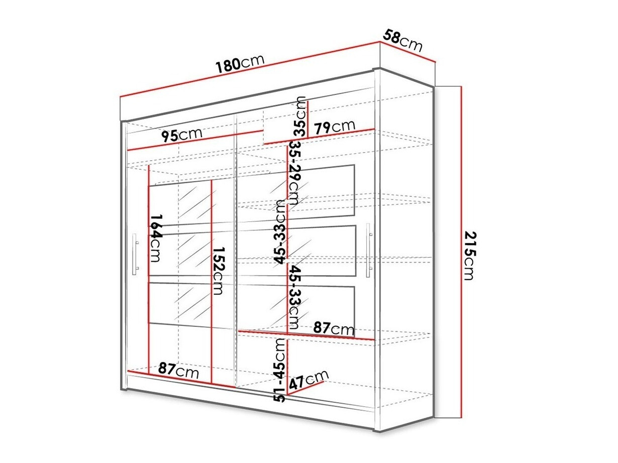 Kledingkast Closico 101 (Sonoma eik)