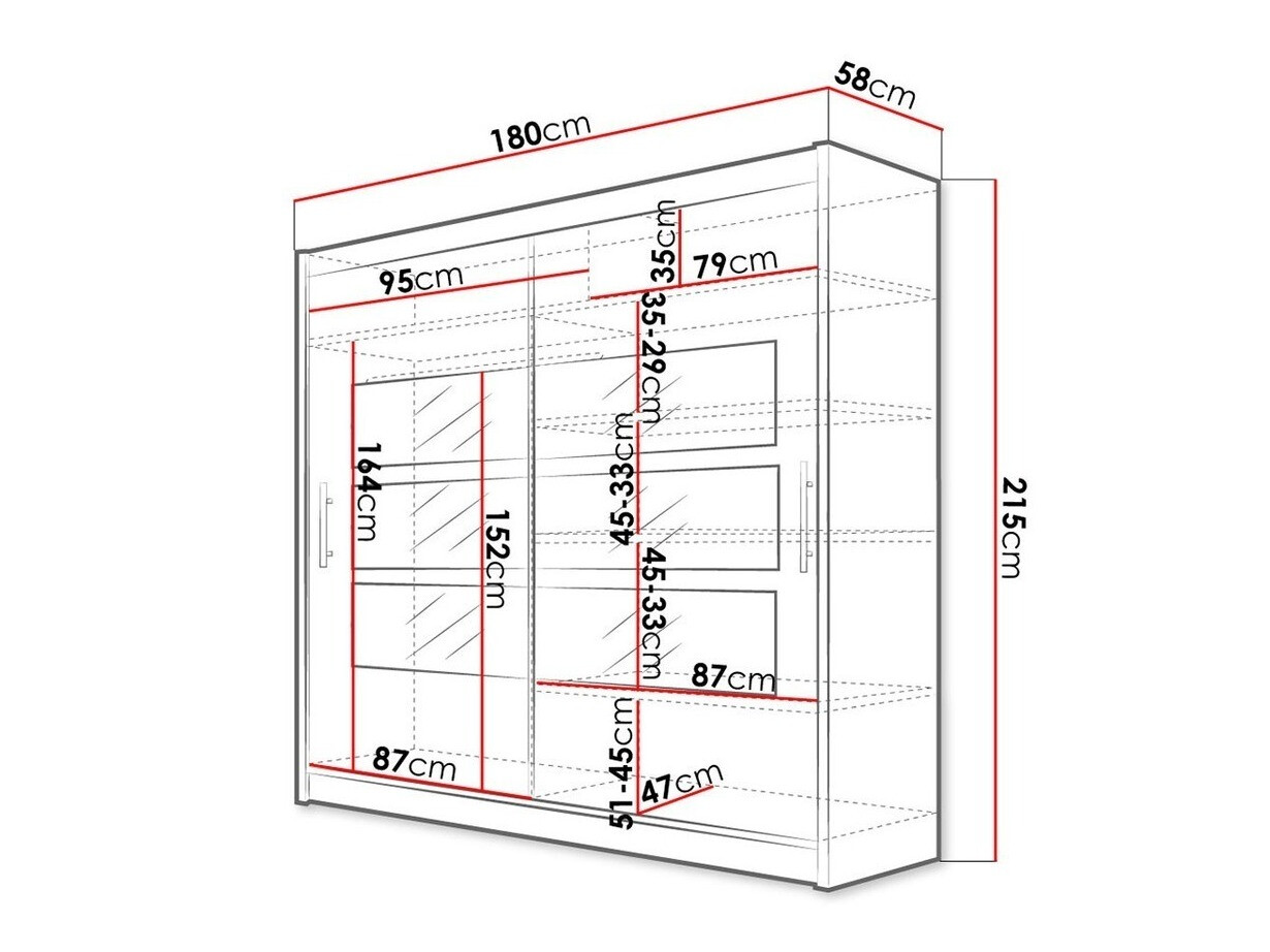 Kledingkast Closico 101 (Sonoma eik)