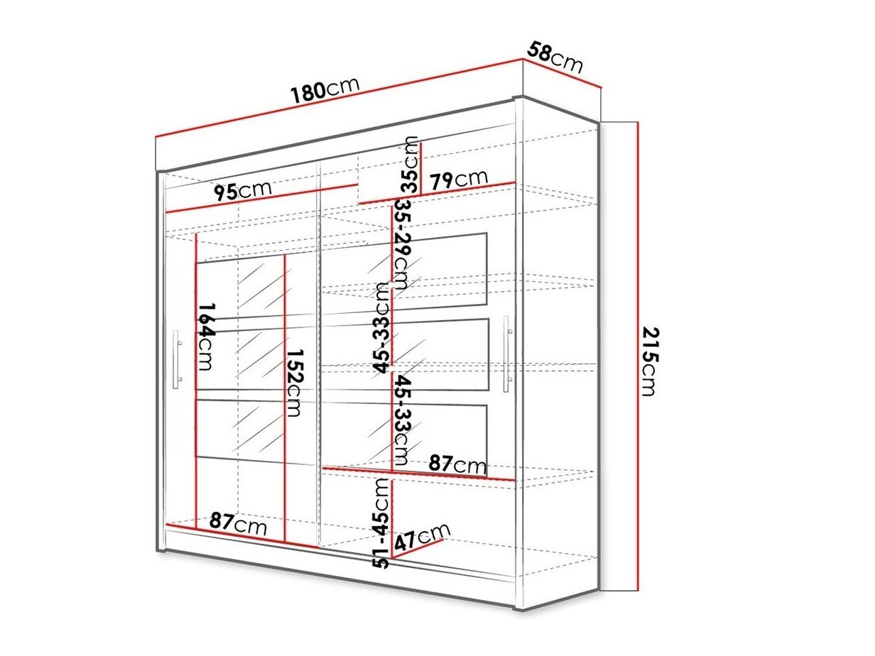 Kledingkast Closico 101 (Wit)