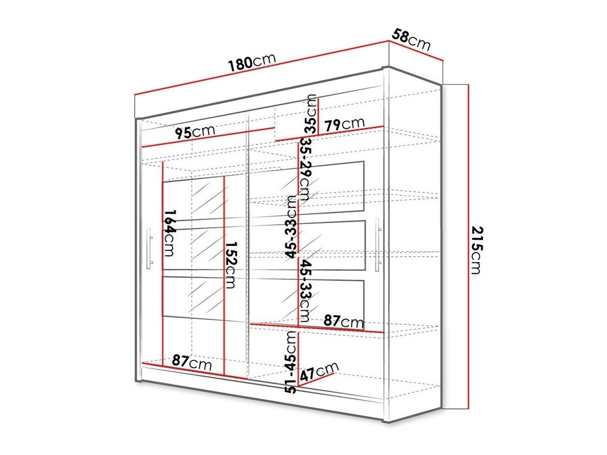 Kledingkast Closico Pallor III (Wit)