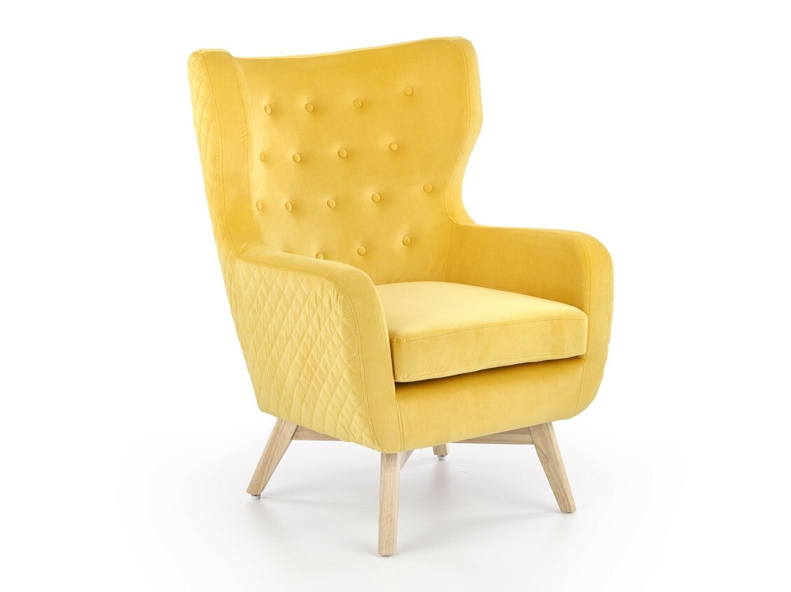 Fauteuil Houston 836 (Geel + Licht hout)