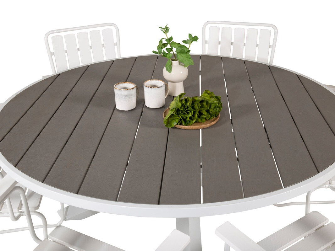 Outdoor tafel Dallas 2153 (Grijs + Wit)