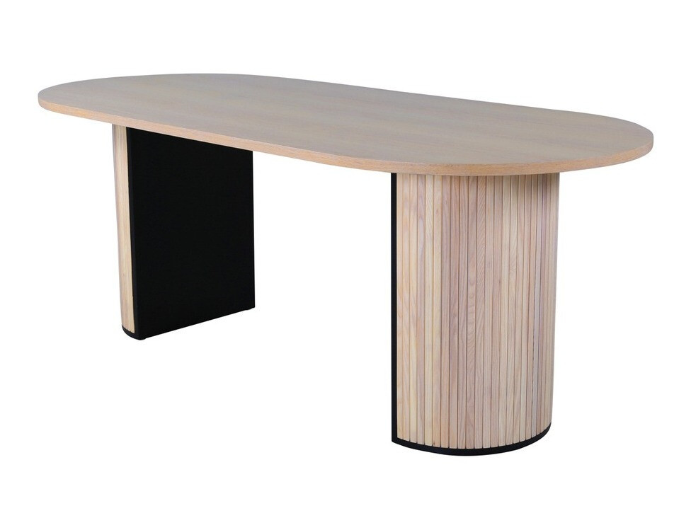 Tafel Dallas 1712 (Licht hout + Zwart)