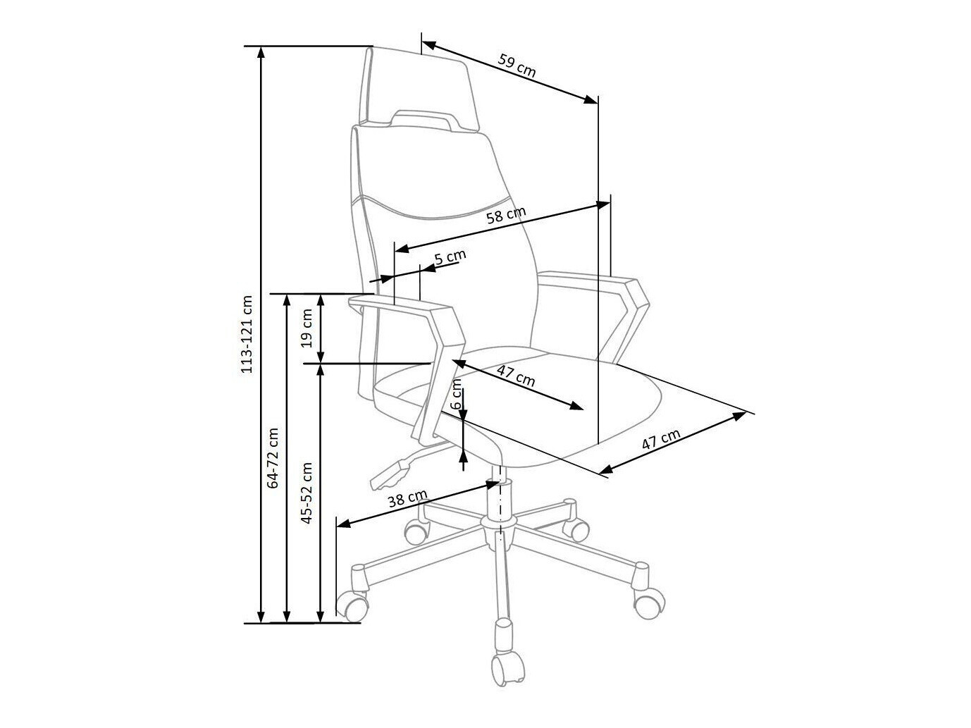 Bureaustoel Houston 479