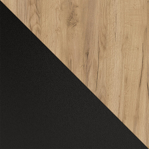 Salontafel Germantown 105 (Matzwart + Eiken)