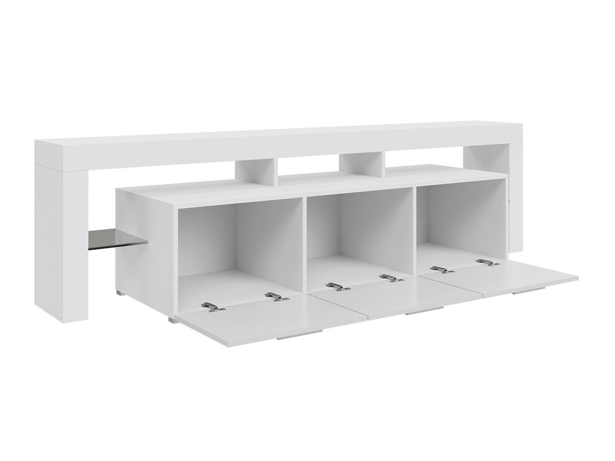 TV-meubel Nashville 103 (Wit + Grijs met glans)