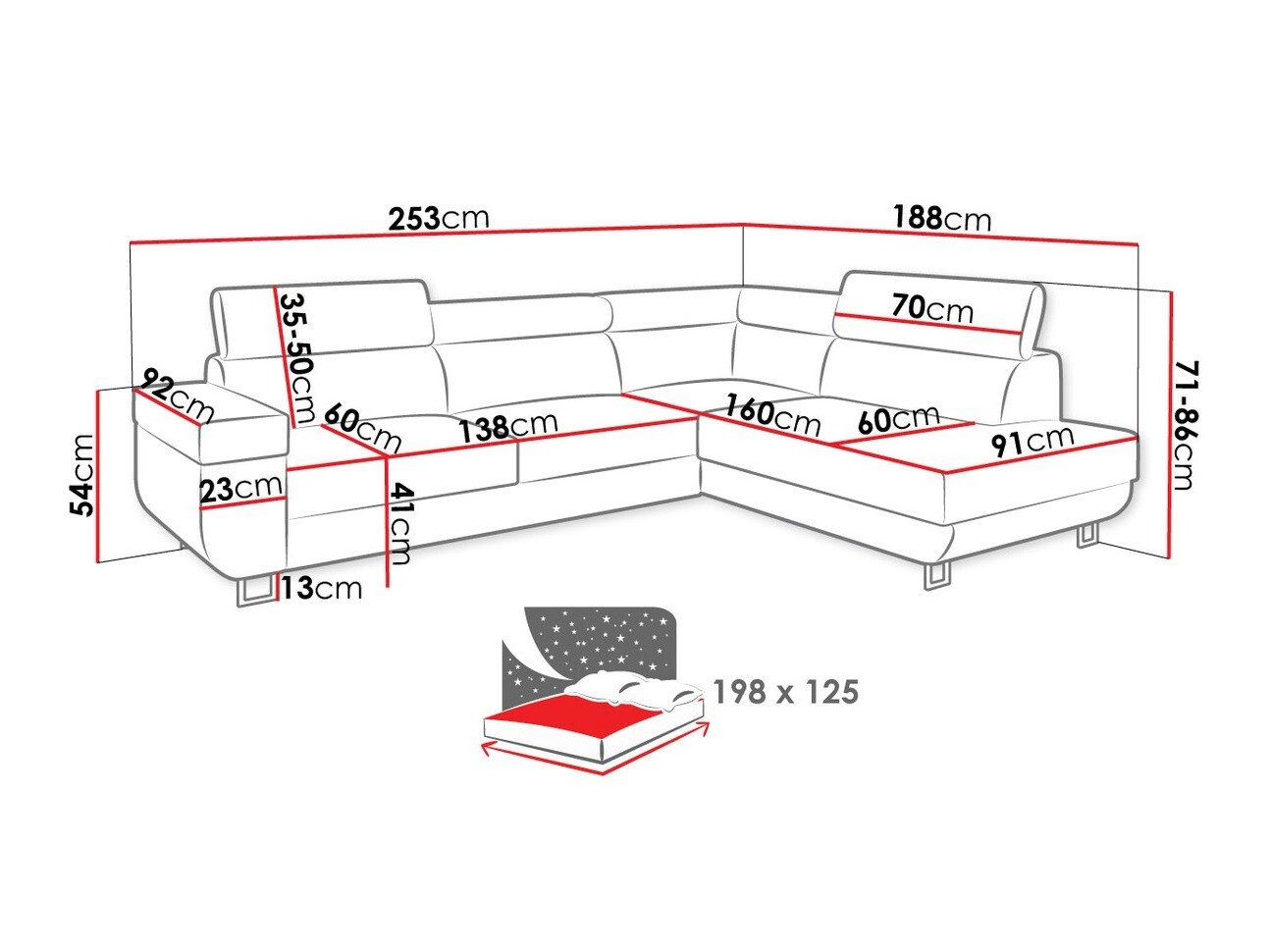 Hoekbank Comfivo 306 (Manila 18 + Manila 16)