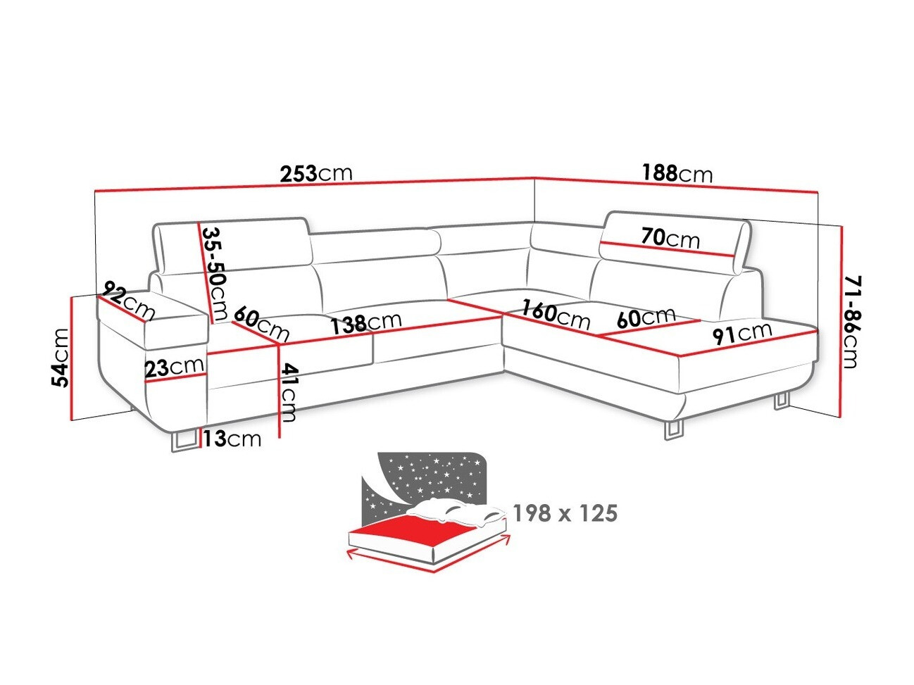 Hoekbank Comfivo 306 (Soft 017 + Lux 05)