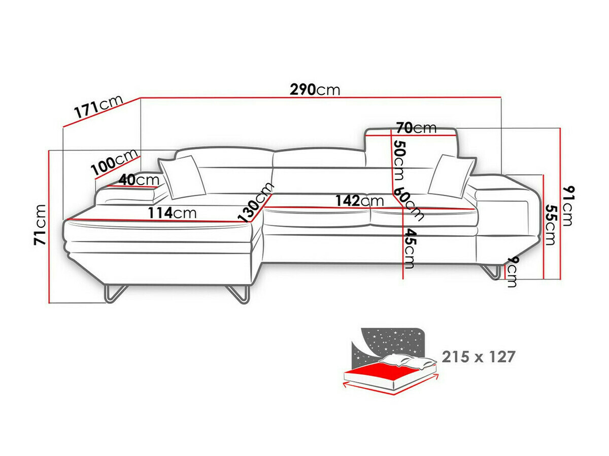 Hoekbank Comfivo 263 (Uttario Velvet 2955 + Uttario Velvet 2956)