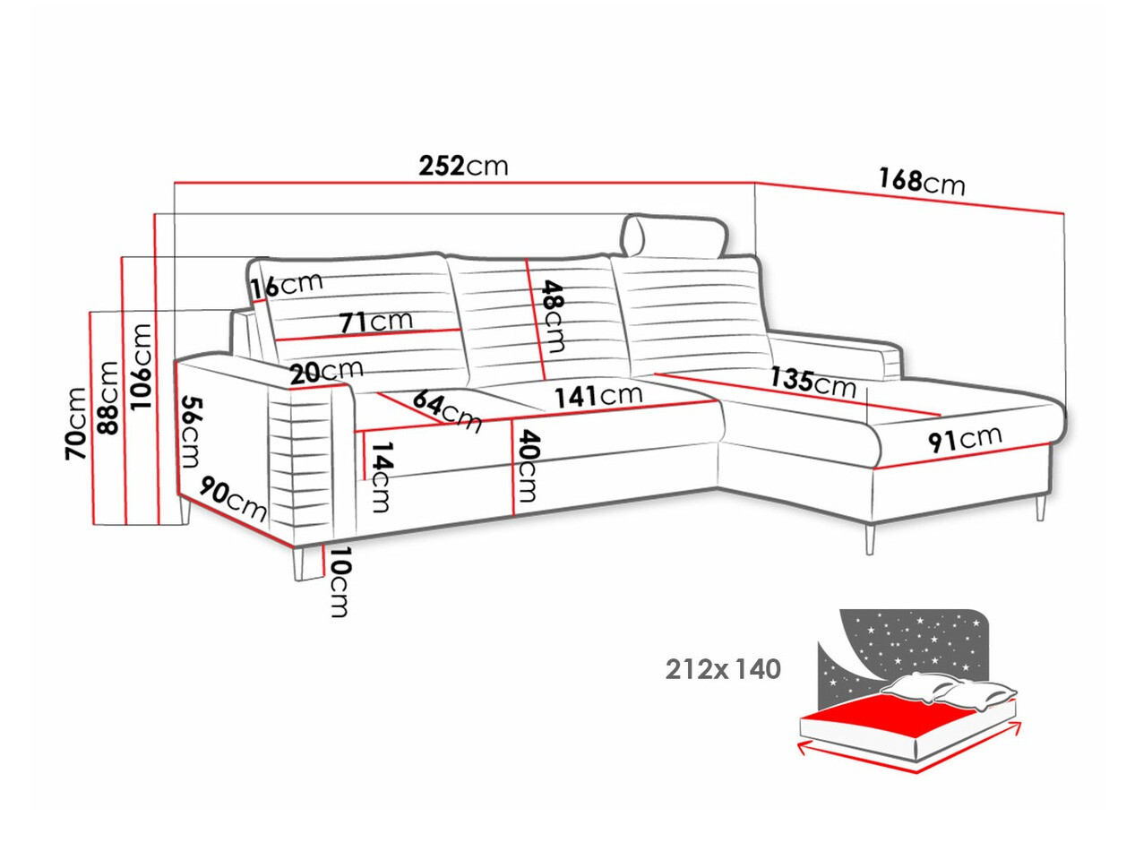 Hoekbank Comfivo 243 (Velluto 27)