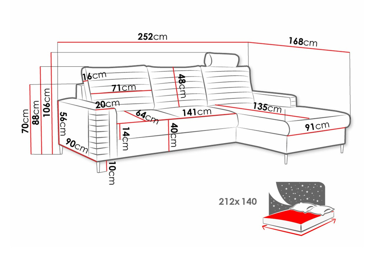 Hoekbank Comfivo 243 (Velluto 33)