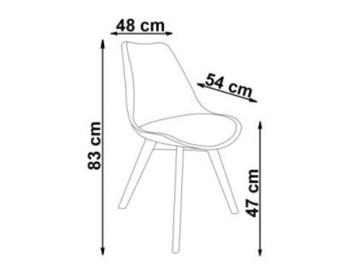 Stoel Houston 412 (Lichtgrijs + Licht hout)