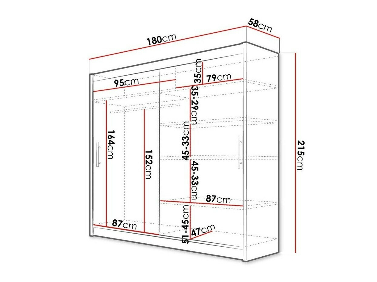 Kledingkast Closico 100 (Sonoma eik)