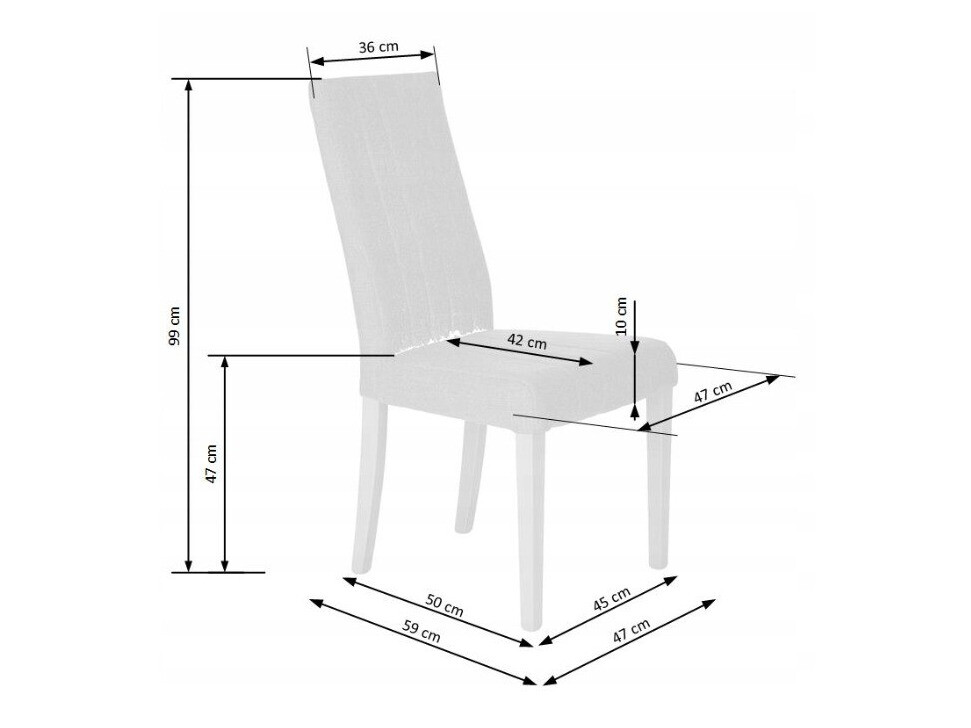 Stoel Houston 1216 (Blauw + Licht hout)