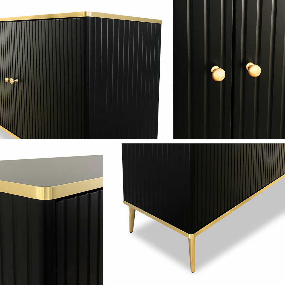 Dressoir Arces (Zwart + Gouden)