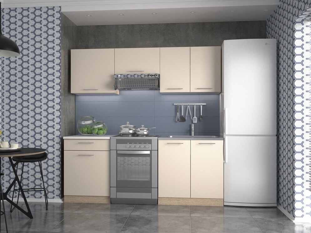 Keukenset Houston 857 (Crème + Sonoma eik)