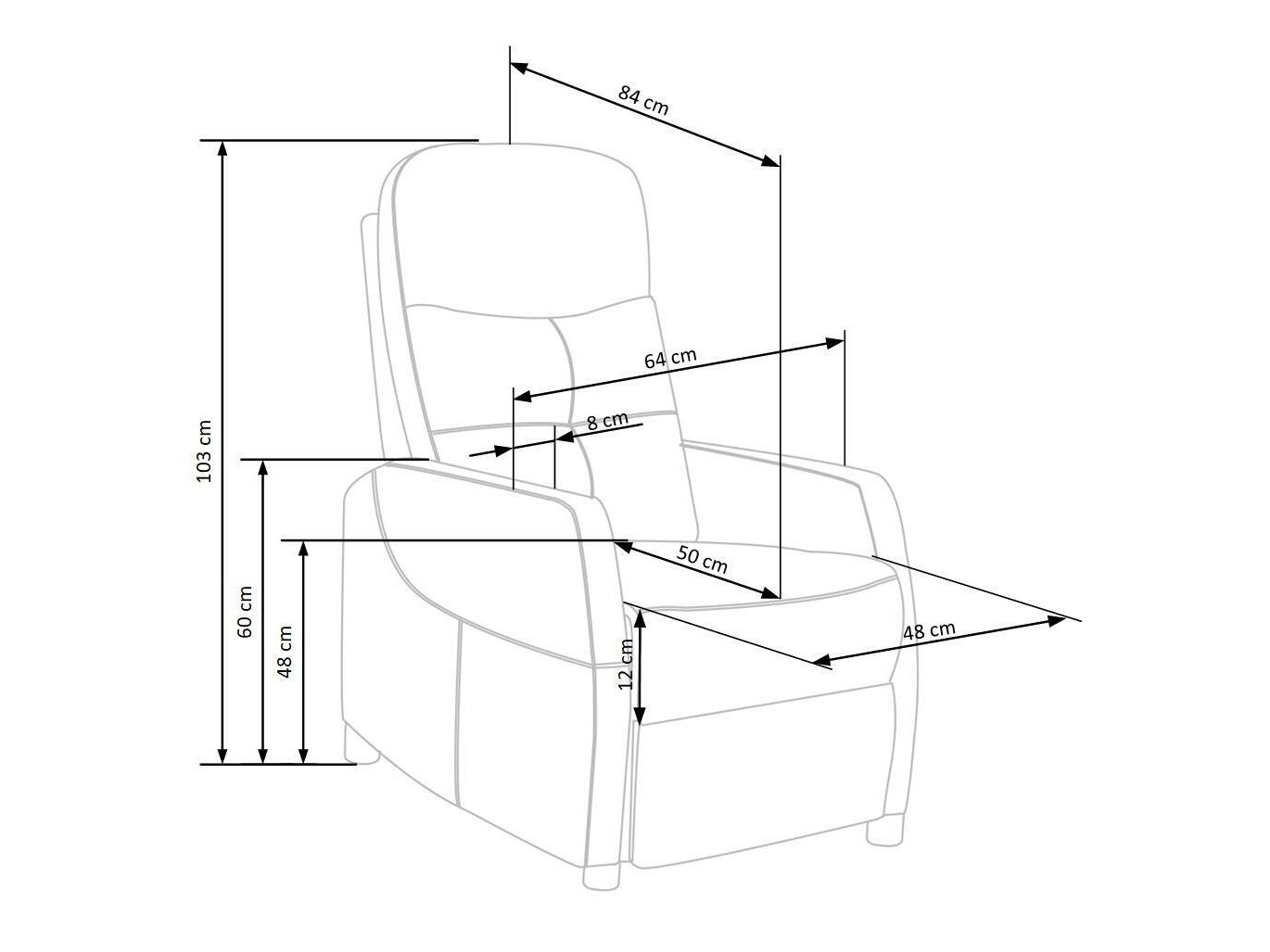 Relaxfauteuil Houston 992 (Turquoise)