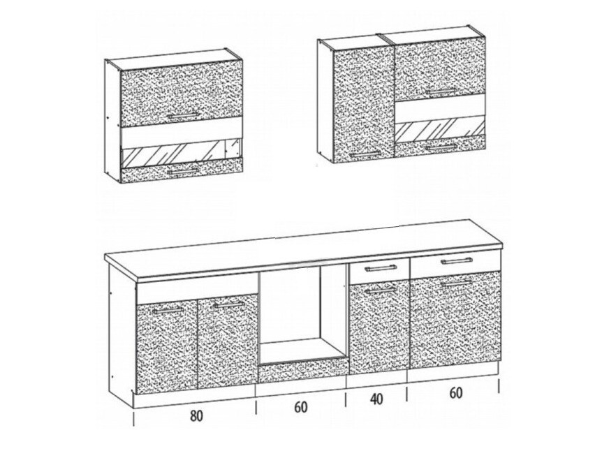 Modulaire keukenset Mode Dark 127