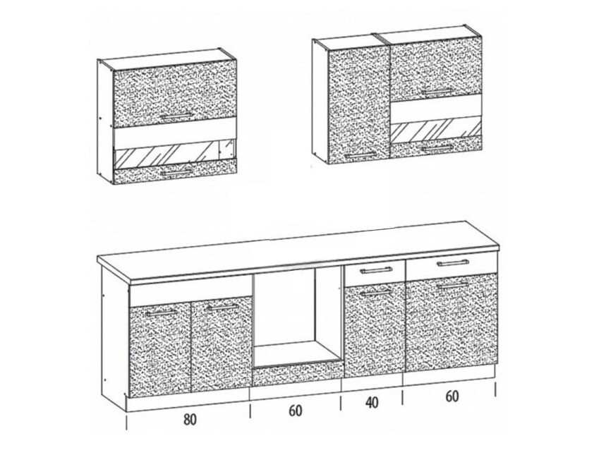 Modulaire keukenset Mode Light 127