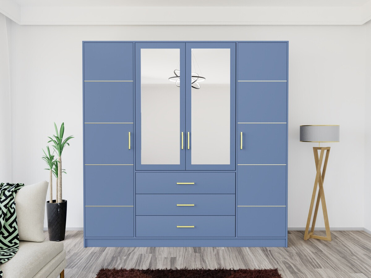 Kledingkast Dortivu 115 (Blauw)