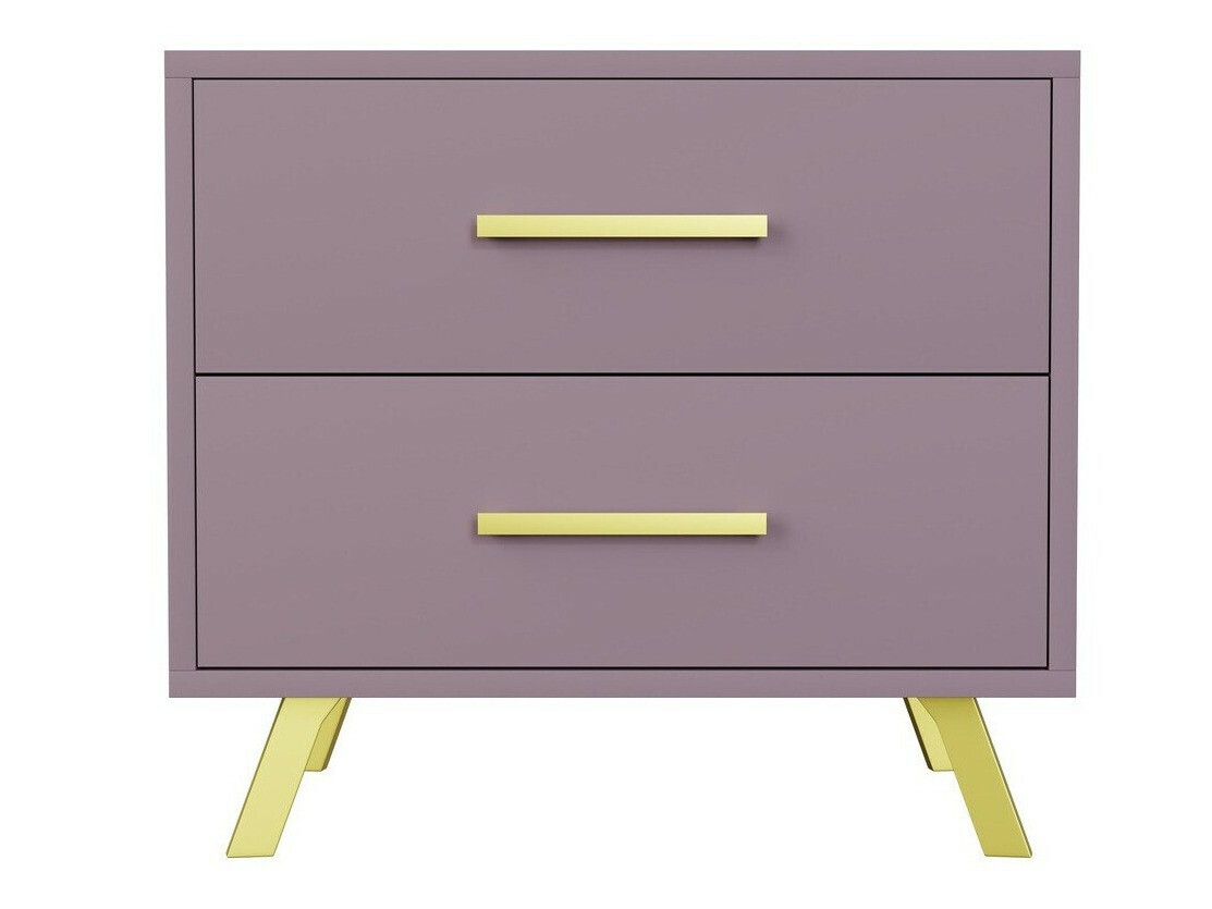 Nachtkastje Dortivu 119 (Paars + Gouden)